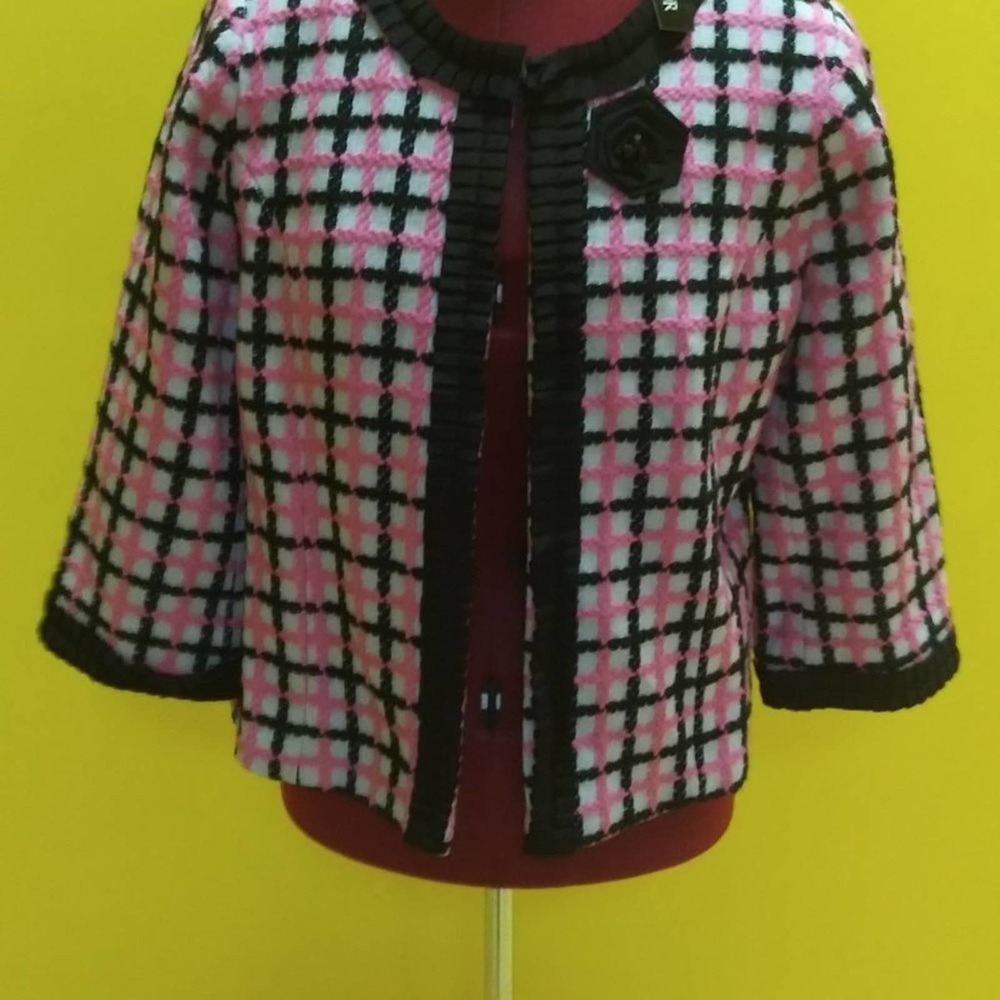 Scott Taylor Hopscotch Tweed Crop Jacket Blazer LP